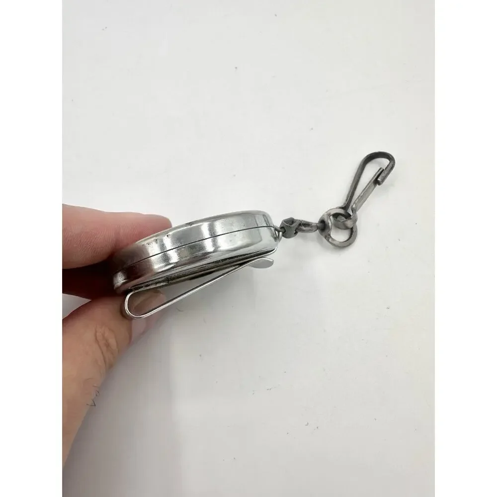 Vintage Original Key-Bak Retractable Metal Keychain Made in the USA Works